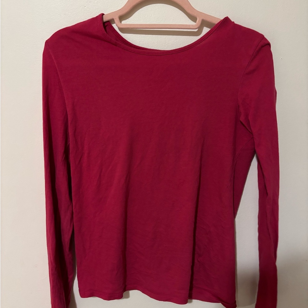 Women's Long Sleeve Red Top